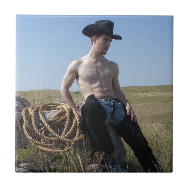 15693-RA Cowboy Tile (Front)