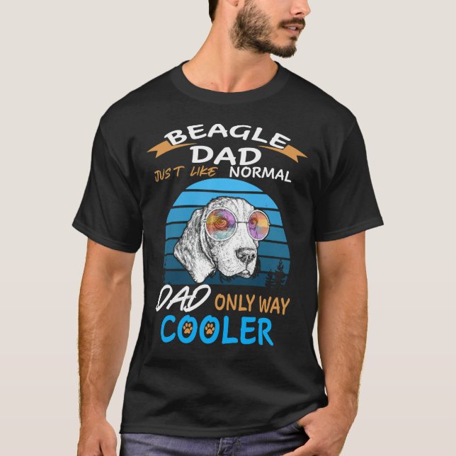156 Dad Beagle Dad Cooler T-Shirt (Front)