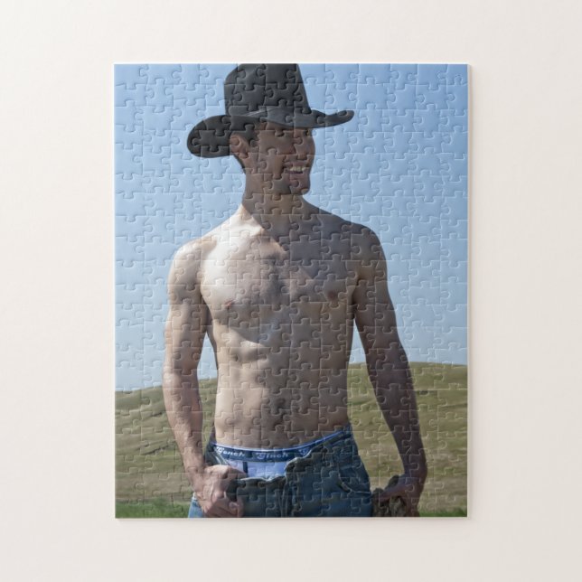 15746-RA Cowboy Jigsaw Puzzle (Vertical)