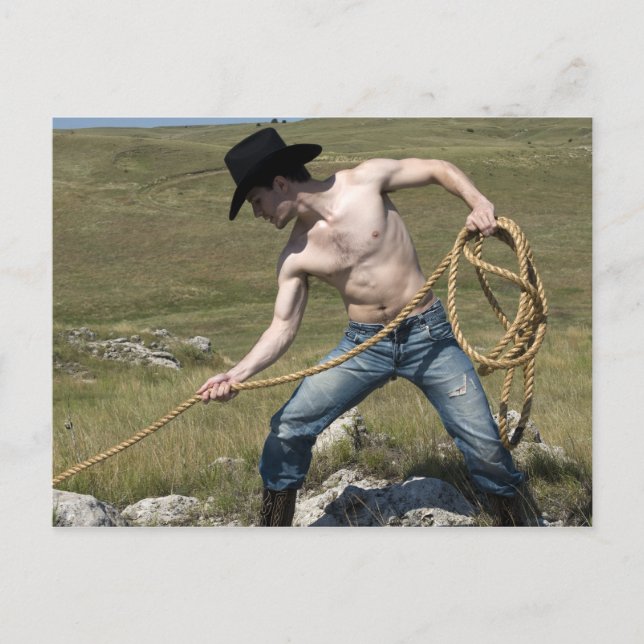 15807-RA Cowboy Postcard (Front)