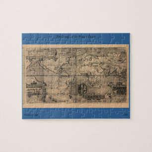 1581 Antique World Map by Nicola van Sype Jigsaw Puzzle