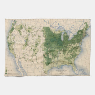 158 Oats/sq mile Tea Towel