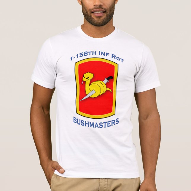158th Infantry Regiment shoulder patch T-shirt (Front)