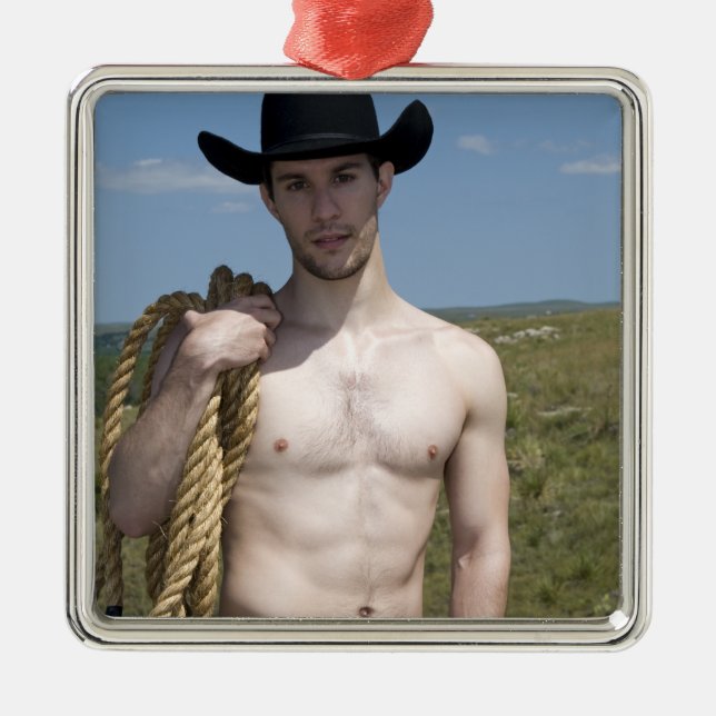 15974-RA Cowboy Metal Tree Decoration (Front)