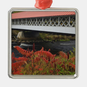 159-foot Ashuelot Covered bridge spanning Metal Tree Decoration