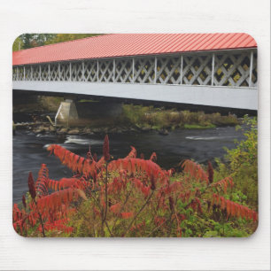 159-foot Ashuelot Covered bridge spanning Mouse Mat