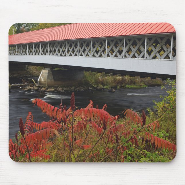 159-foot Ashuelot Covered bridge spanning Mouse Mat (Front)