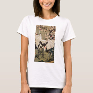 15. 梅花群鶴図, 若冲 Plum Blossoms & Cranes, Jakuchū T-Shirt