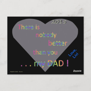 15.05.1 DAD CARD.livi Postcard