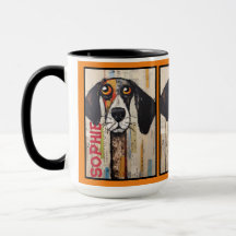 15 Abstract Kitty Personalised Mug