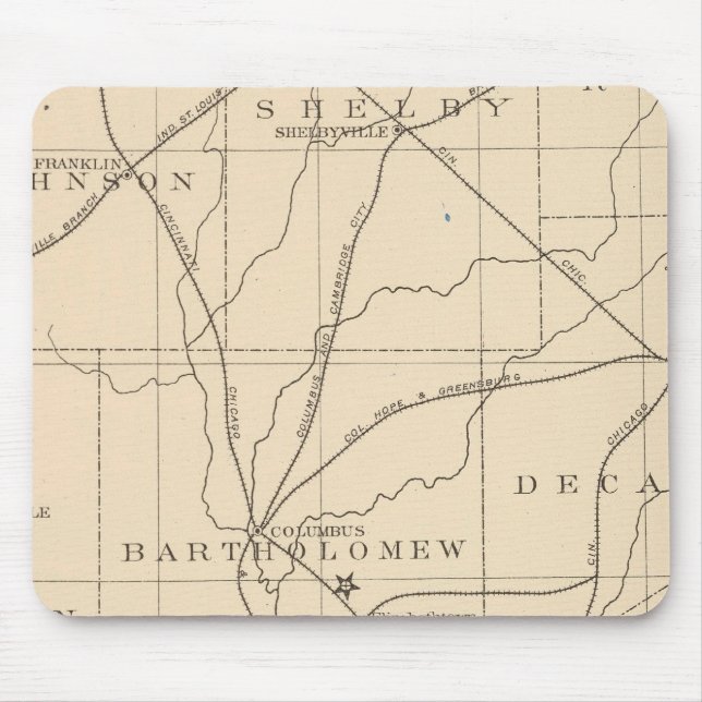 15 Centre of population Mouse Mat (Front)