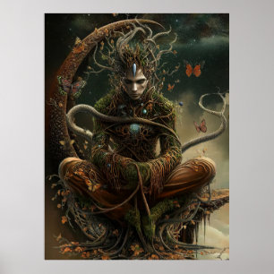 *~* 15 FD3  Earth Keeper Guardian Mystical  Poster