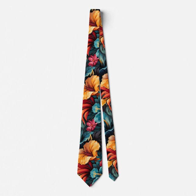 #15 Floral Pattern Tie (Front)