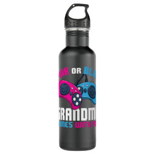 15,Gamer Gender Reveal Pink Or Blue Grandma Games  710 Ml Water Bottle