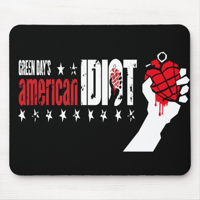 15 GREEN DAY AS Idiot logo Accessories Mouse Pads (Front)