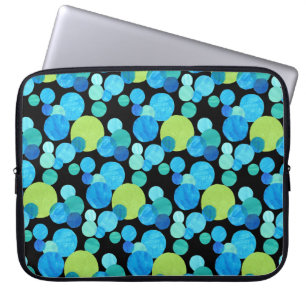 15 inch Laptop Sleeve, Blue Moons Pattern Sleeve