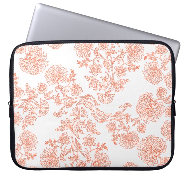 15-Inch Laptop Sleeve – Floral & Gradient Grain  (Front)