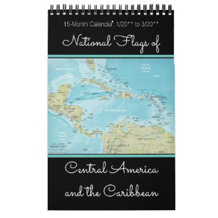 15-Mo Flags of Central America and the Caribbean Calendar