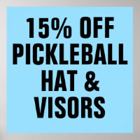 15% OFF Pickleball Hats & Visors