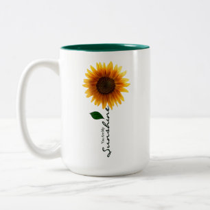 15 oz. Two-Tone Mug - You Are My Sunshine