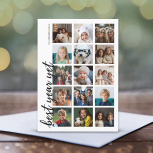 15 Photo Best Year Yet HYN Minimal Holiday Card