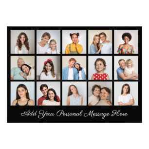 15 Photo Collage Add A Greeting Photo Enlargement