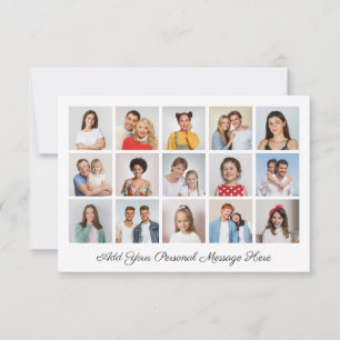 15 Photo Collage Add Your Own Greeting Card