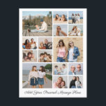 15 Photo Collage Add Your Own Greeting Postcard<br><div class="desc">Create your own 15 Photo Collage for Christmas, Birthdays, Weddings, Anniversaries, Graduations, Father's Day, Mother's Day or any other Special Occasion, with our easy-to-use design tool. Add your favourite photos of friends, family, vacations, hobbies and pets and you'll have a stunning, one-of-a-kind photo collage. Our custom photo collage is perfect...</div>