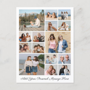 15 Photo Collage Add Your Own Greeting Postcard