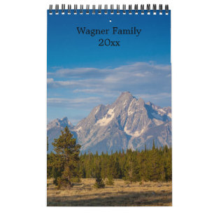 15 Photos Scenic Mountains Personalise Calendar