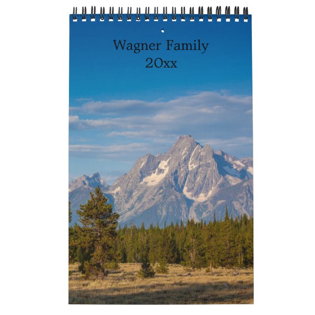 15 Photos Scenic Mountains Personalise Calendar (Cover)