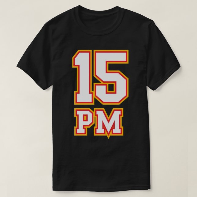 15 PM  Player Number T-Shirt (Design Front)