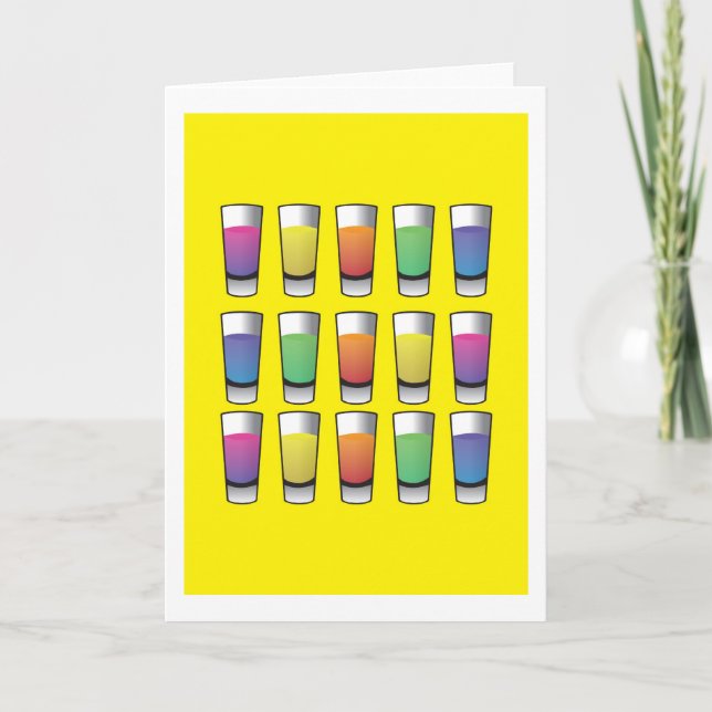 15 shooters of liquor card (Front)