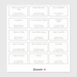 15 Simple Individual Wedding Guest Name Address