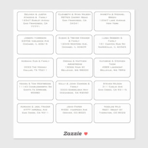 15 Simple Individual Wedding Guest Name Address