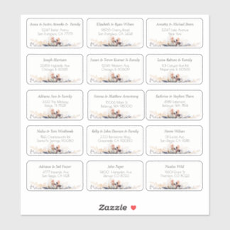 15 Simple Individual Wedding Guest Name Address St