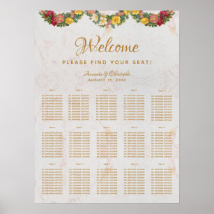 15 Table Seating Chart
