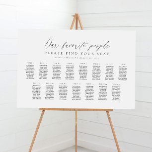 15 Tables Our Favourite People Seating Chart Plan