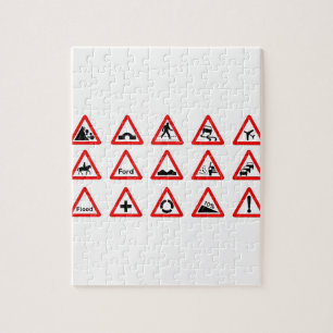 15 Triangle Traffic Signs Jigsaw Puzzle
