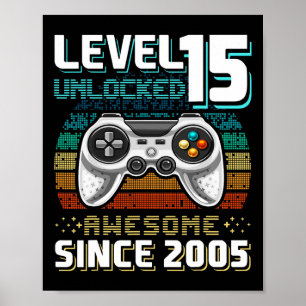 15 Unlocked Awesome 2005 Video Game 15th Birthday  Poster
