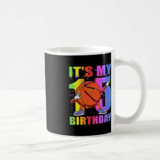 15 Year Old 15th Basketball Birthday Party Theme B Coffee Mug