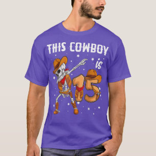 15 year old Cowboy Western Dabbing Skeleton 15th b T-Shirt