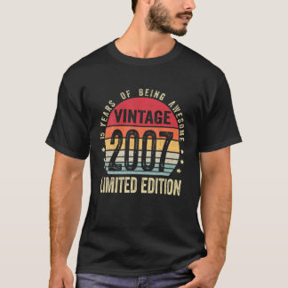 15 Year Old Gift Vintage 2007 Limited Edition 15Th T-Shirt