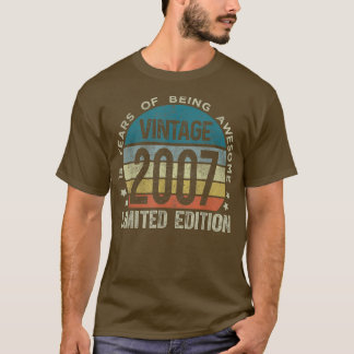 15 Year Old Gifts Vintage 2007 Limited Edition 15t T-Shirt