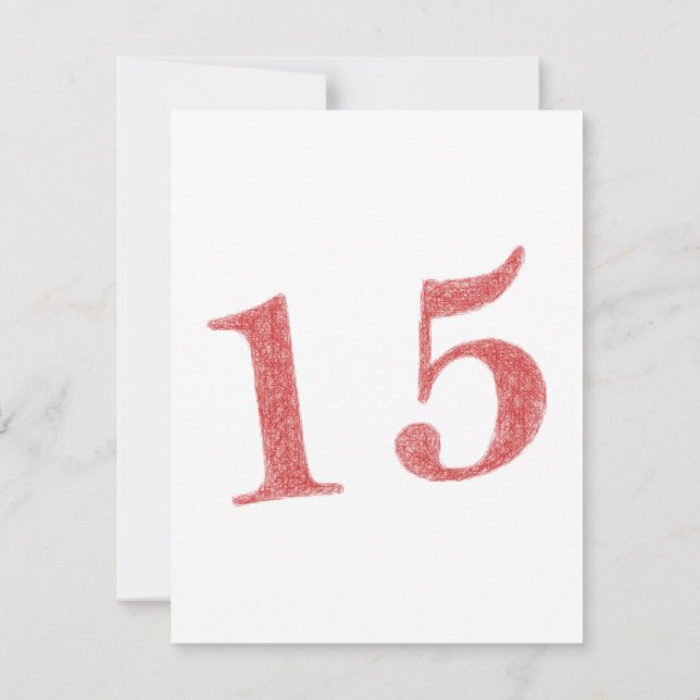 15 years anniversary card (Back)