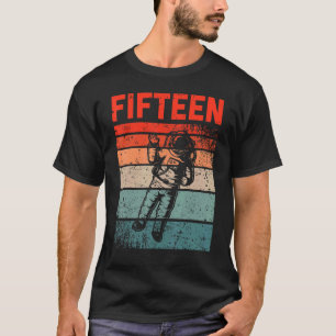 15 Years Old Birthday Boy Retro Astronaut 15th Bir T-Shirt