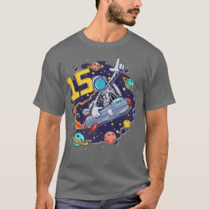 15 Years Old Space Shuttle Astronaut 15th Birthday T-Shirt