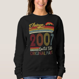 15 Years Old Vintage 2007 15th Birthday Sweatshirt