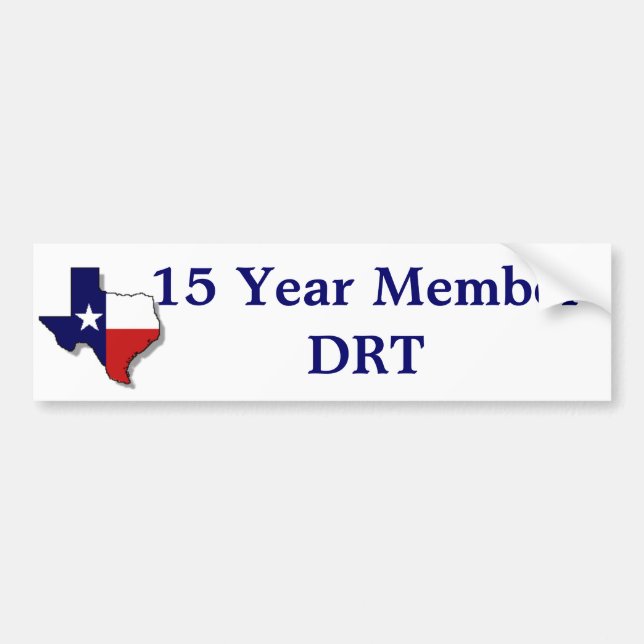 15 Yr Member Bumper Sticker (Front)