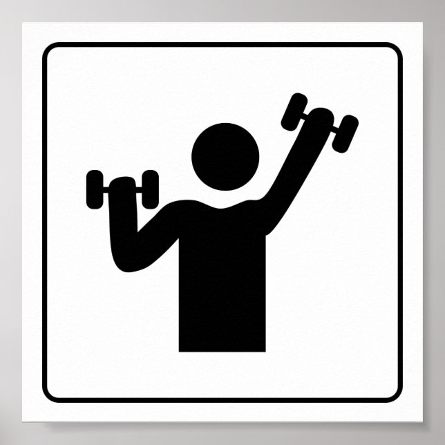 15G GYM HEALTHY ATHLETE ICON FITNESS EXCERCISE WEI POSTER (Front)